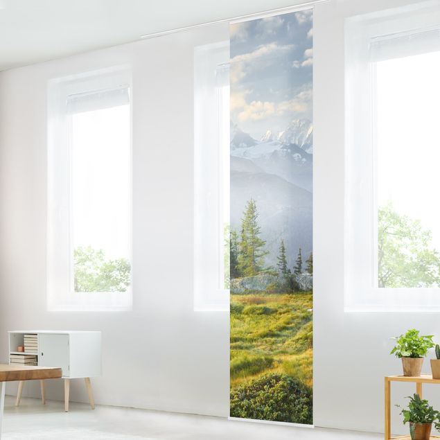 Sliding panel curtains set - Émosson Wallis Switzerland