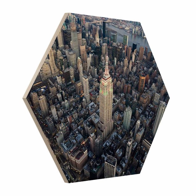 Wooden hexagon - Empire State Of Mind
