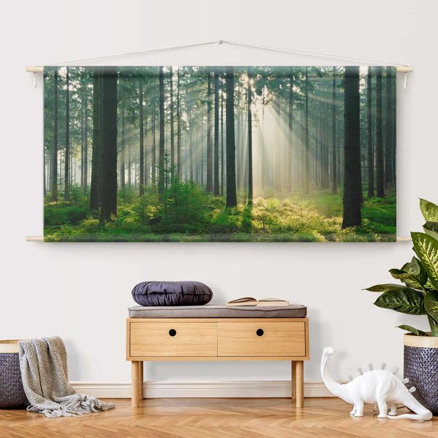 modern tapestry Enlightened Forest