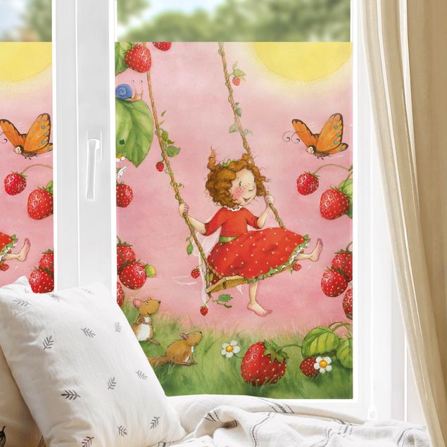 Window decoration - The Strawberry Fairy - Tree Swing