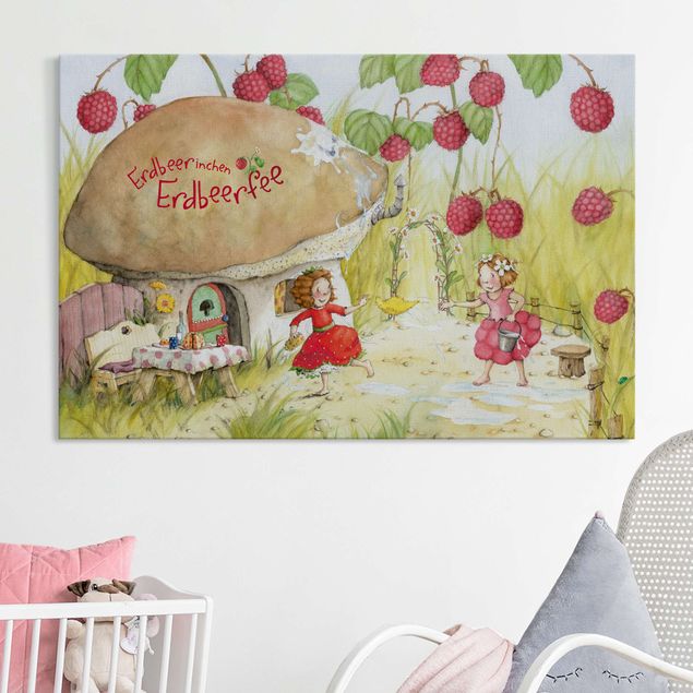 Acoustic art panels Little Strawberry Strawberry Fairy - Beneath The Raspberry Bush