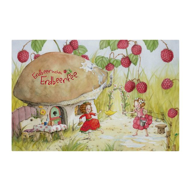 Acoustic art panel - Little Strawberry Strawberry Fairy - Beneath The Raspberry Bush