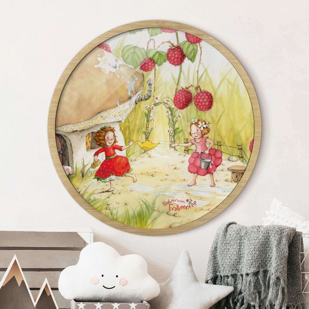 Framed prints round Little Strawberry Strawberry Fairy - Beneath The Raspberry Bush