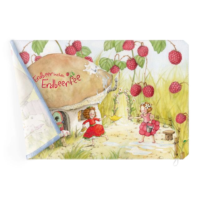 Print with acoustic tension frame system - Little Strawberry Strawberry Fairy - Beneath The Raspberry Bush
