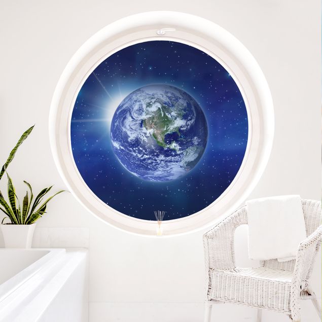 Window decoration - Earth In Space