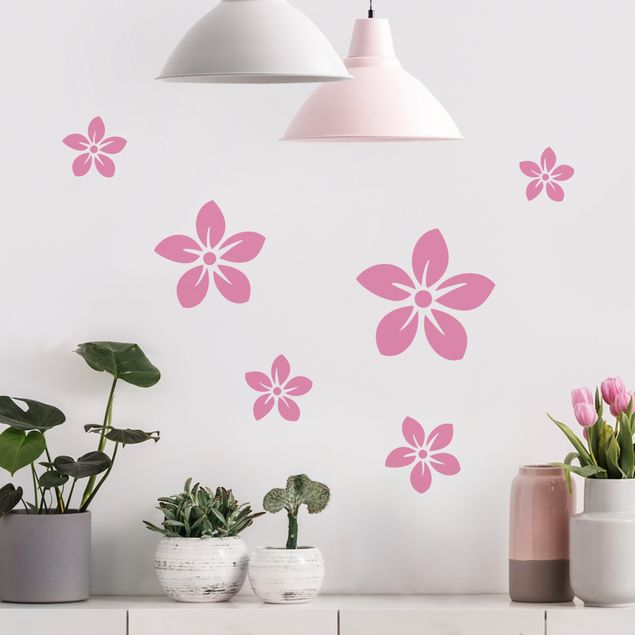 Plant wall decals Complementery Set Flowers