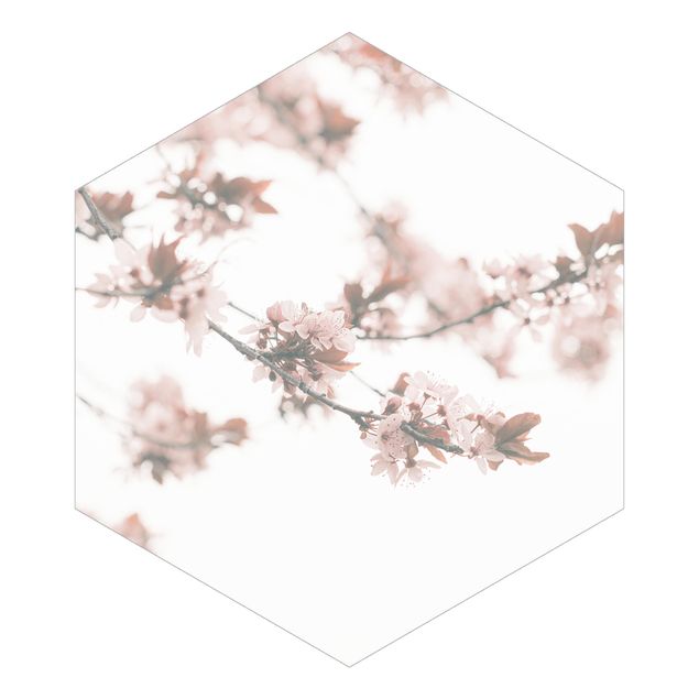 Self-adhesive hexagonal pattern wallpaper - Memories of Spring
