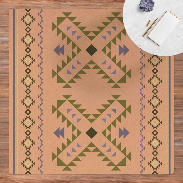 contemporary rugs Ethno Pattern People Of Egypt