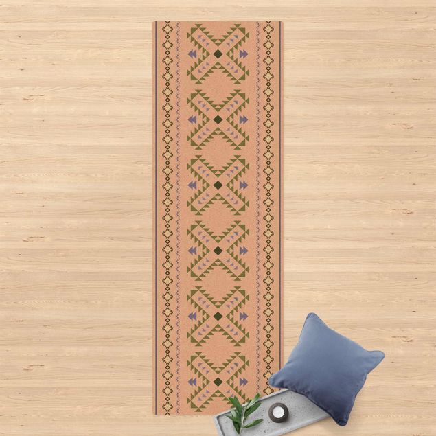 kitchen runner rugs Ethno Pattern People Of Egypt