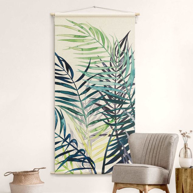 floral tapestry Exotic Foliage - Palm Tree