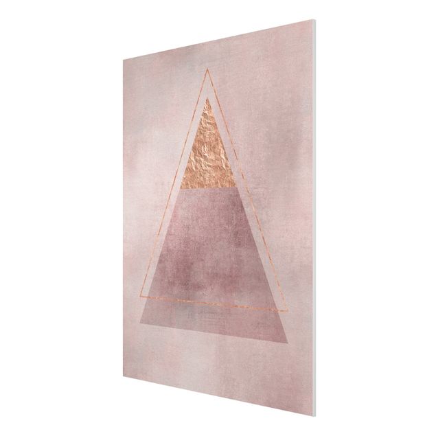 Print on forex - Geometry In Pink And Gold II
