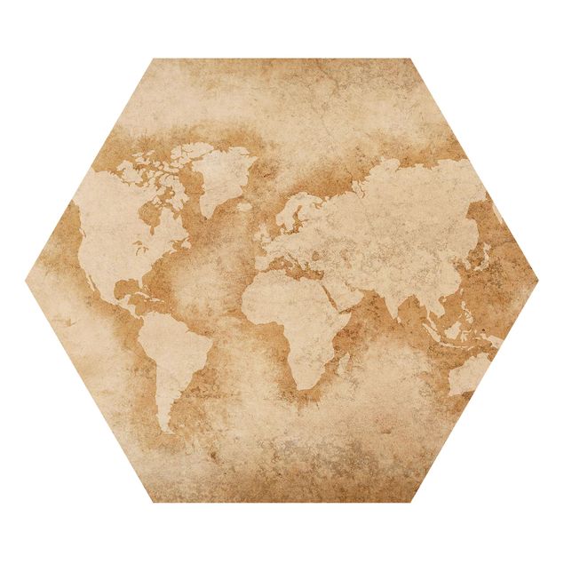 Forex hexagon - Antique World Map