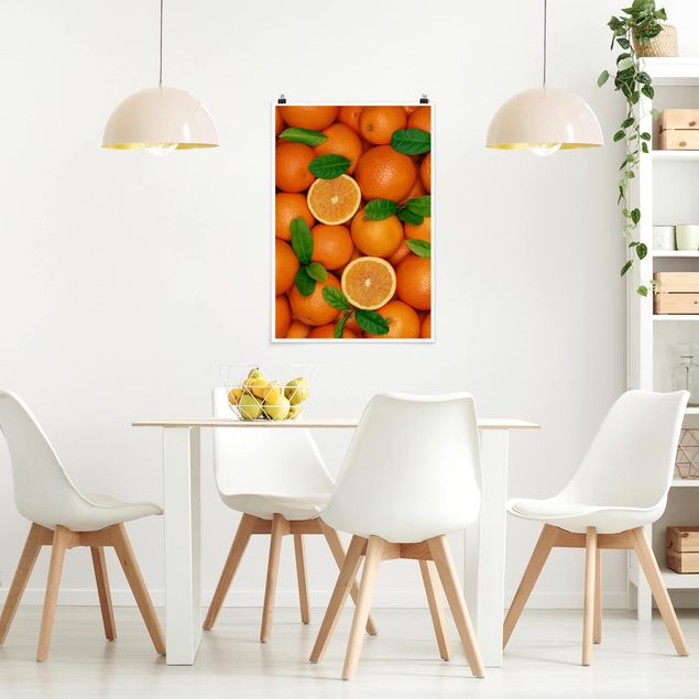 Poster kitchen - Juicy oranges