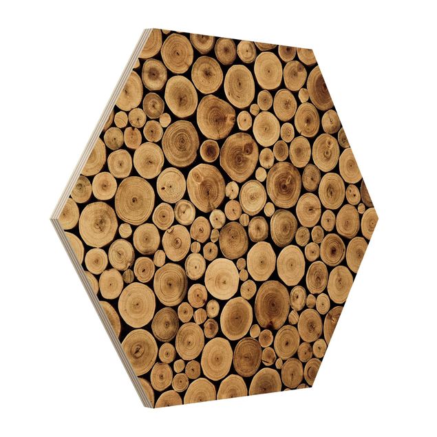 Wooden hexagon - Homey Firewood