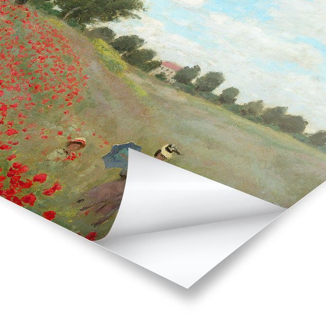 Poster - Claude Monet - Poppy Field Near Argenteuil