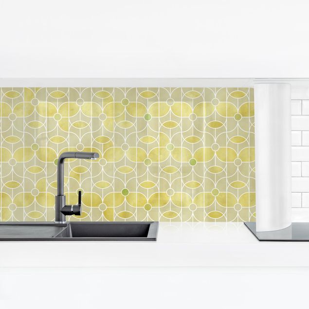 Kitchen wall cladding - Art Deco Butterfly Pattern