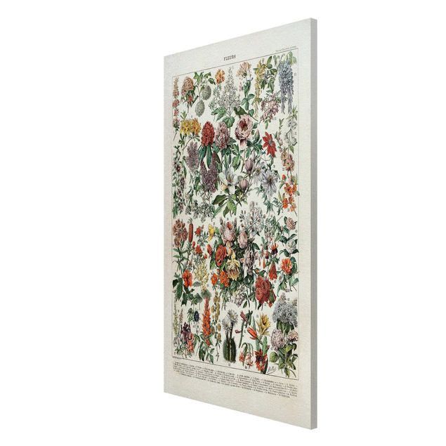 Magnetic memo board - Vintage Board Flowers II