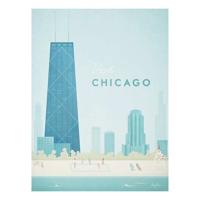 Print on forex - Travel Poster - Chicago