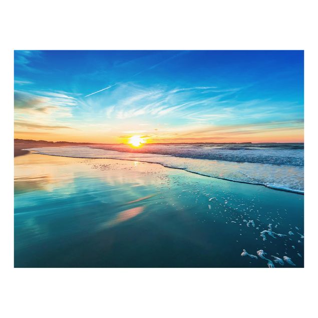 Glass Splashback - Romantic Sunset By The Sea - Landscape 3:4