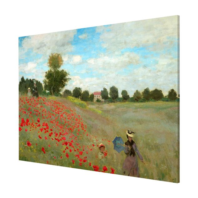 Magnetic memo board - Claude Monet - Poppy Field Near Argenteuil
