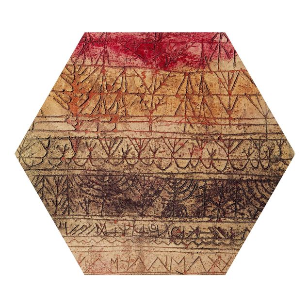 Wooden hexagon - Paul Klee - Young Forest