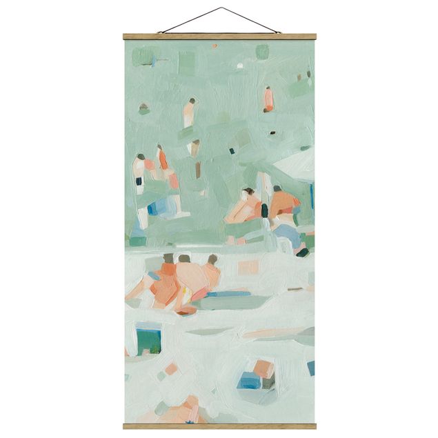 Fabric print with poster hangers - Summer Confetti I