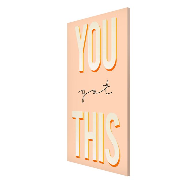 Magnetic memo board - You Got This Typo Saying