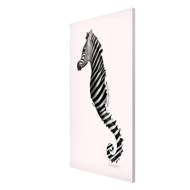 Magnetic memo board - Seahorse With Zebra Stripes