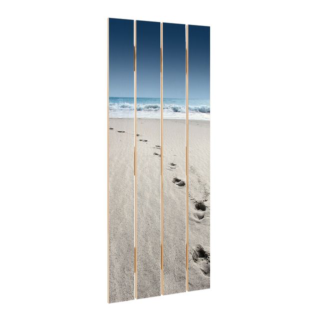Print on wood - Traces In The Sand