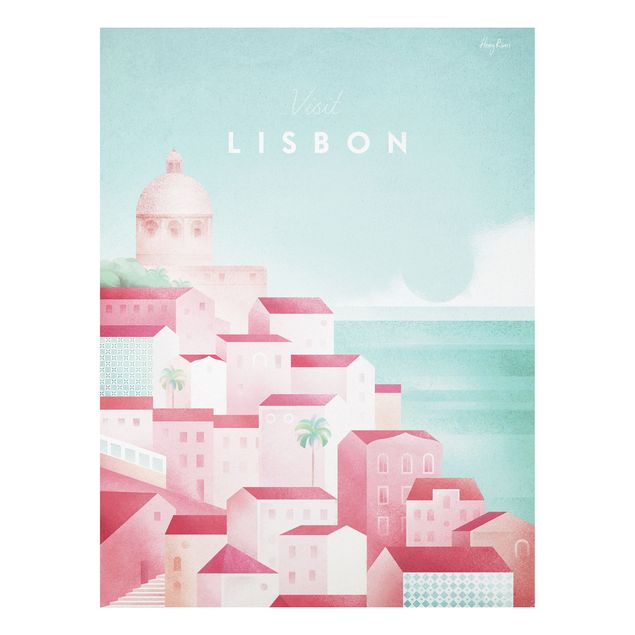 Print on forex - Travel Poster - Lisbon
