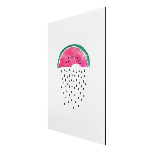 Print on aluminium - Watermelon Rain