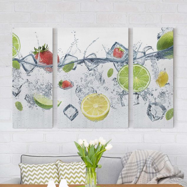 Print on canvas 3 parts - Fruit Cocktail