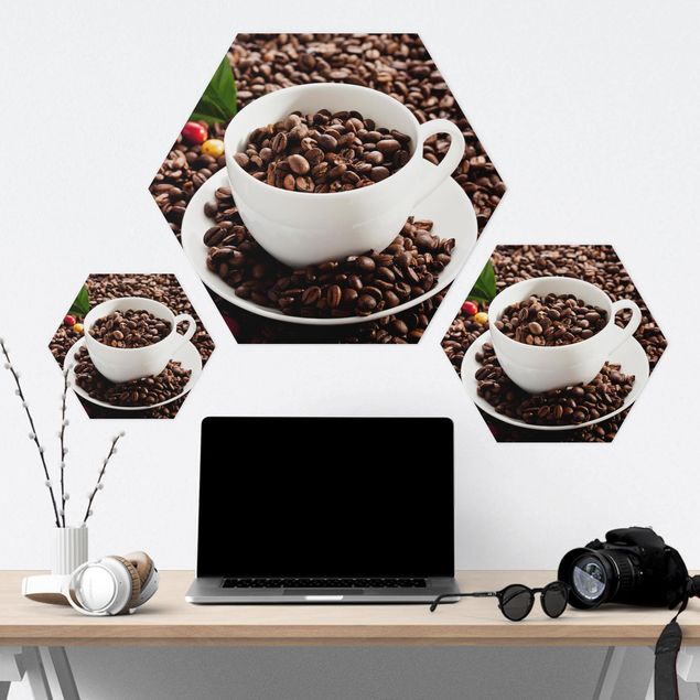 Forex hexagon - Coffee Cup With Roasted Coffee Beans