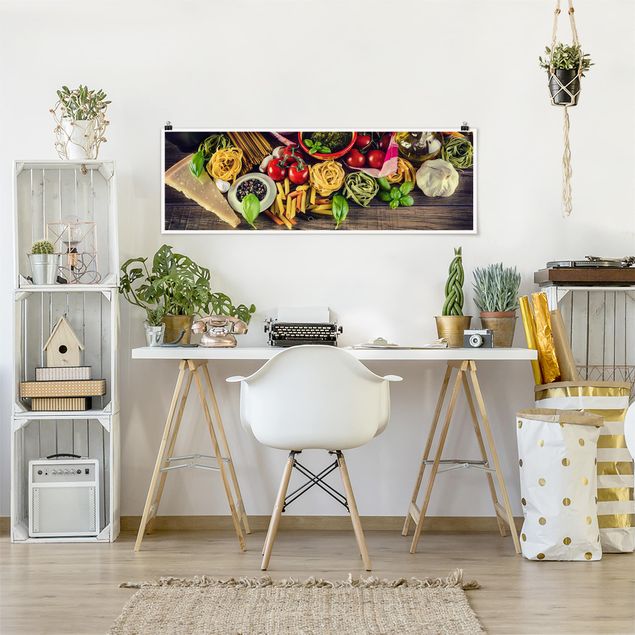 Panoramic poster kitchen - Pasta