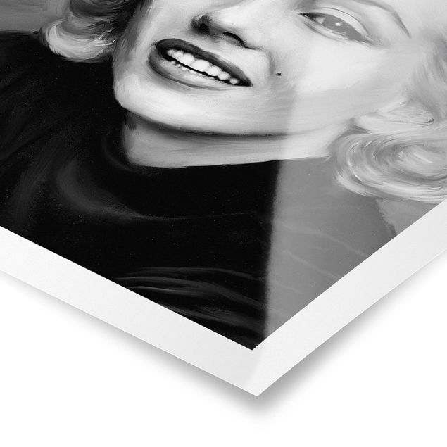 Poster black and white - Marilyn In Private