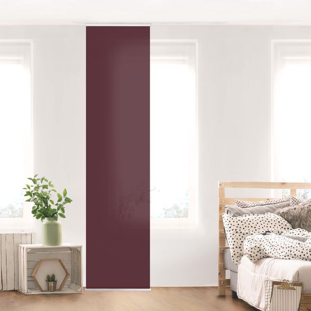 Sliding panel curtain - Tuscany Wine Red