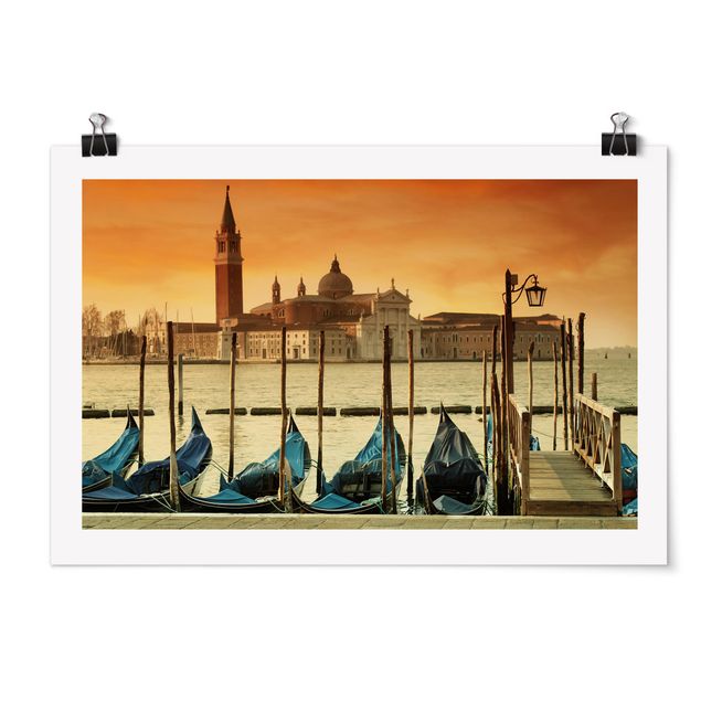Poster - Gondolas In Venice
