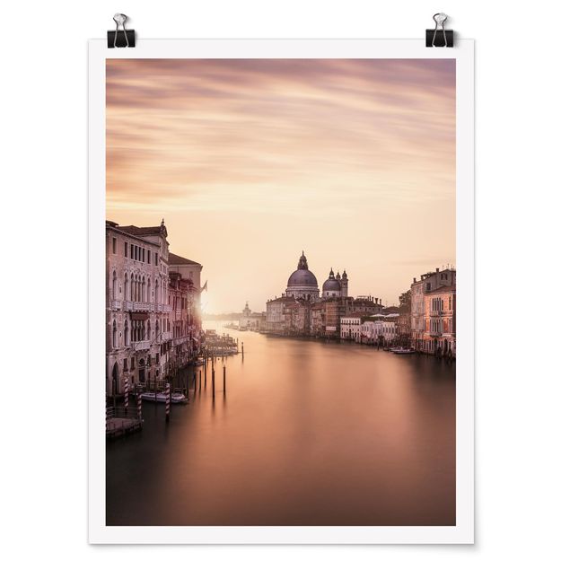Poster architecture & skyline - Evening In Venice