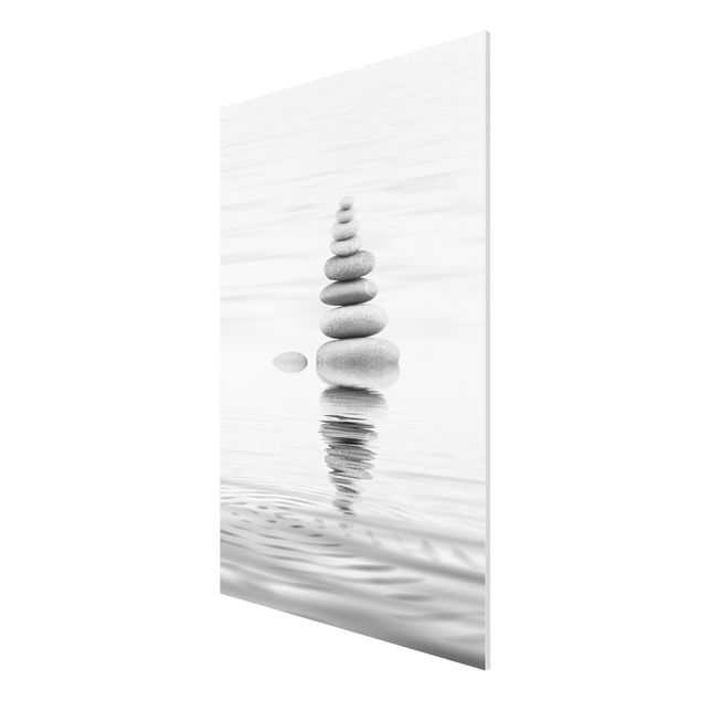 Print on forex - Stone Tower In Water Black And White