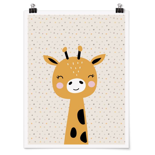 Poster kids room - Baby Giraffe