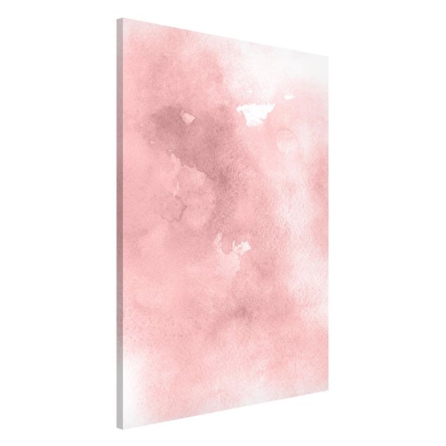 Magnetic memo board - Watercolour Pink Cotton Candy