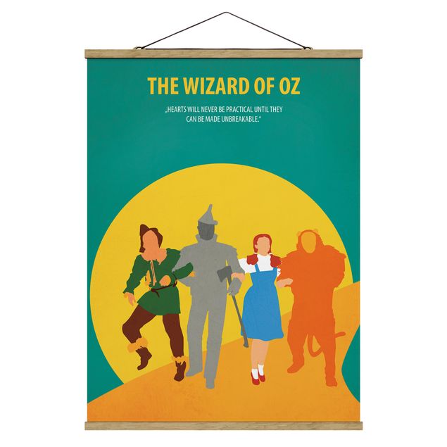 Fabric print with poster hangers - Film Poster The Wizard Of Oz