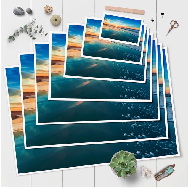 Poster - Romantic Sunset By The Sea