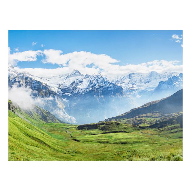 Splashback - Swiss Alpine Panorama - Landscape format 4:3