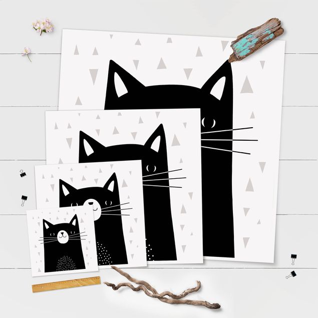 Poster - Zoo With Patterns - Cat