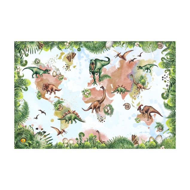 modern area rugs Playoom Mat Dinosaurs - When Dinos Ruled The World