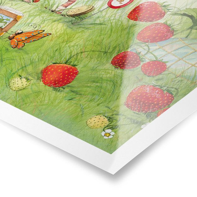 Poster - Little Strawberry Strawberry Fairy- With Worm Home