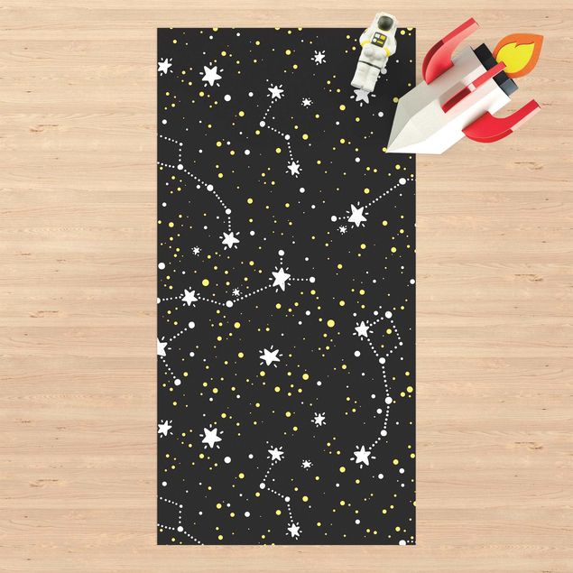 outdoor balcony rug Drawn Starry Sky With Great Bear