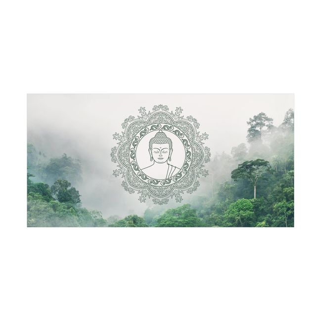 mandala rugs Buddha Mandala In Fog
