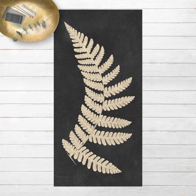 balcony mat Fern With Linen Structure IV